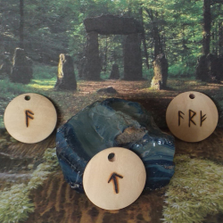 Porte-clés Runiques Ronds