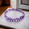 racelet en Améthyste Light 6mm aux nuances lavande.