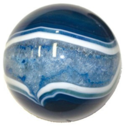 Sphère en Agate Bleue –...