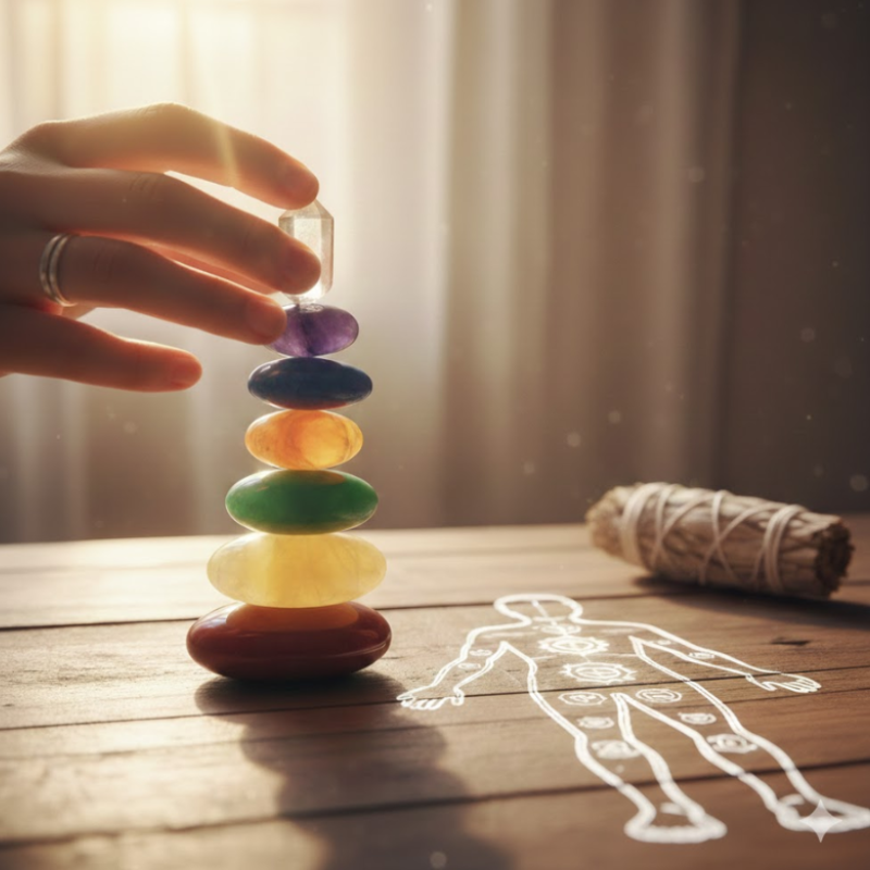 Séance de rééquilibrage énergétique et harmonisation des chakras à distance.