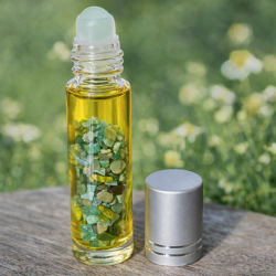 Élixir de macération d'Amazonite à l'huile d'Argan bio - Créations Serpentine.