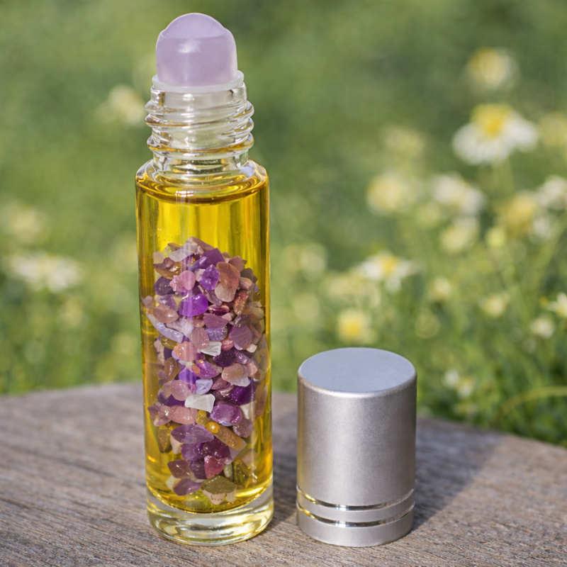 Élixir de macération d'Améthyste à l'huile d'Argan bio - Créations Serpentine.