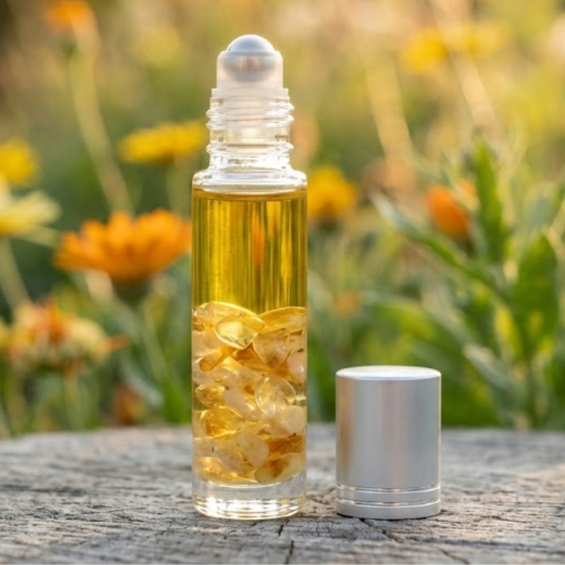 Élixir de macération de Citrine à l'huile d'Argan bio - Créations Serpentine.