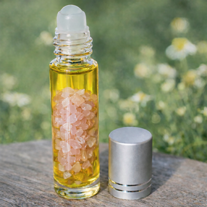 Élixir de macération de Quartz Rose à l'huile d'Argan bio - Créations Serpentine.