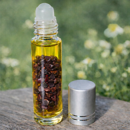 Élixir de macération de Grenat magnétisé à l'huile d'Argan - Créations Serpentine.