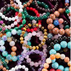 Modèles de bracelets en perles de 8mm,  mm et 4 mm en vrac Créations Serpentine.