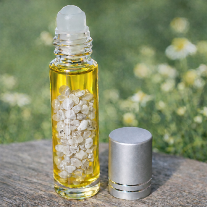 Élixir d'Howlite magnétisé, imprégnation lente dans l'huile d'Argan bio - Créations Serpentine.