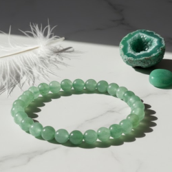 Bracelet Aventurine 6 mm Magnétisé & Ajusté | Créations Serpentine
