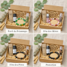 Box complète lithothérapie avec bracelet magnétisé, roll-on et outils de purification.