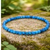 Bracelet fines perles 4mm en Apatite naturelle - Régulation et Expression - Créations Serpentine.