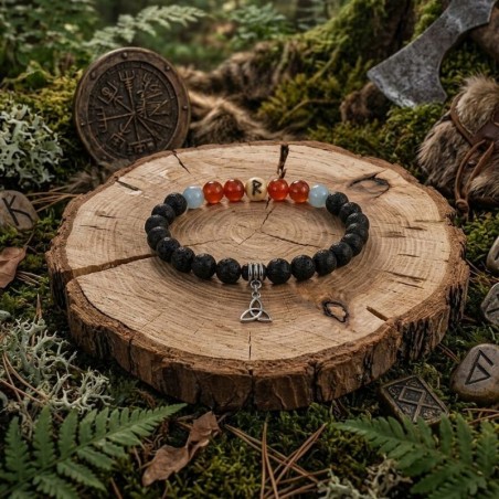 Bracelet Raïdho Justice et Voyage Runes et Pierres