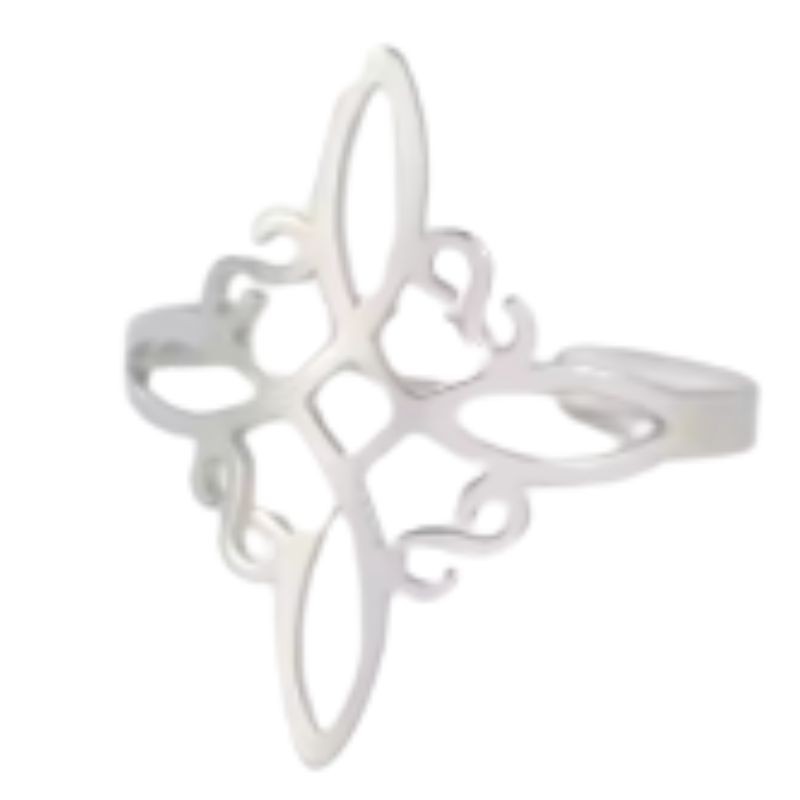 Bague Noeud de sorcière argenté