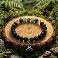 Bracelet Runique Ehwaz | Réussite de Projets & Protection des Déplacements | Bijou Viking