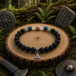Bracelet runique Laguz - Intuition et Fécondité