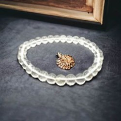 Bracelet cristal de roche 6mm