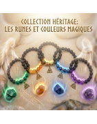 Bracelets Talismans Runiques | Magie Ancestrale & Pierre de Lave